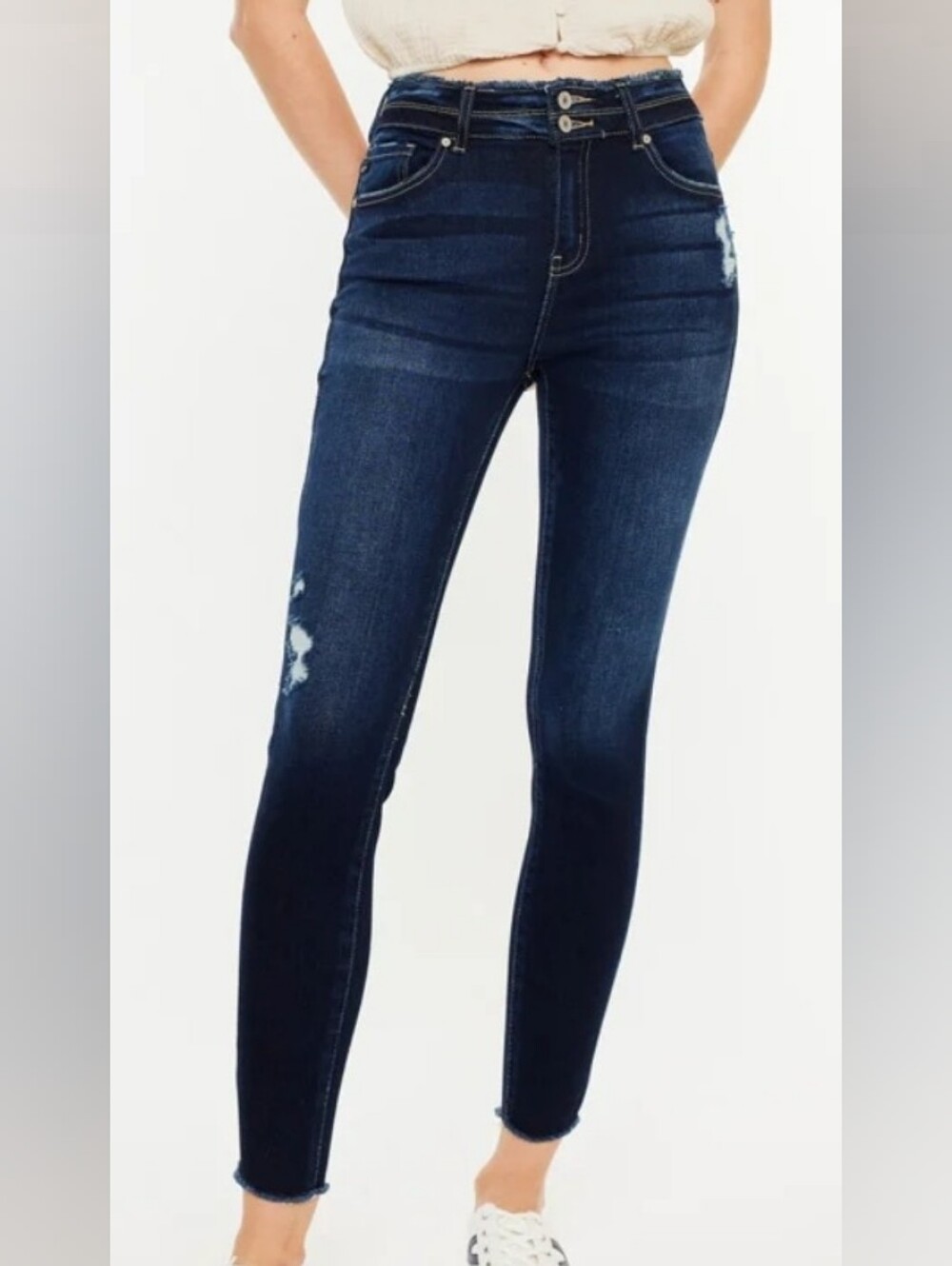 Kancan High Rise Ankle Skinny Jeans